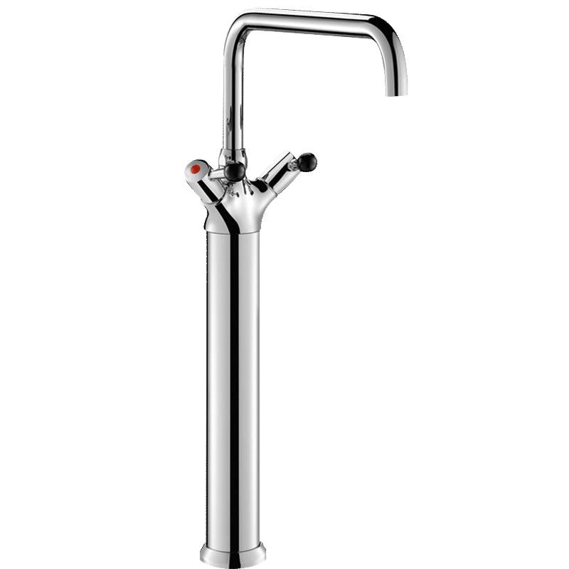 Delabie Stand MBatt. 1-Lochbrg. 100l/min,Schwenkausl.D22 L300 H650mm