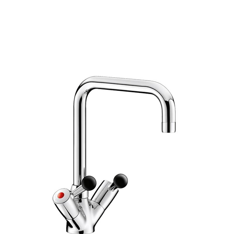 Delabie MBatt. 1-Lochbrg. 45l/min,Schwenkausl. L200, Bakelitkugelgr.