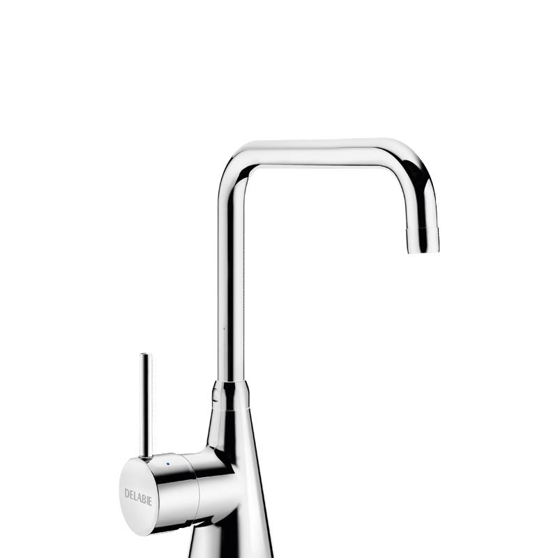 Delabie Stand Mischbatterie 1-Lochbrg. 60 l/min, Schwenkauslauf H.255