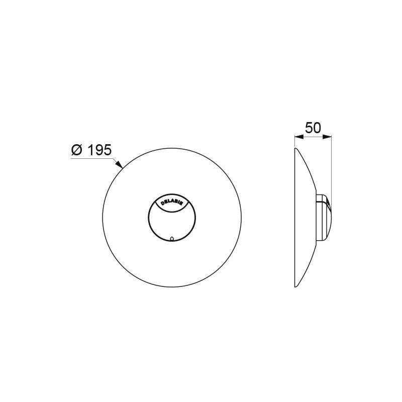 Delabie WC-DrSp. TEMPOFLUX 2 Zweimengensp.3l/6l f.Inst.Sys T.FIX3 2/2
