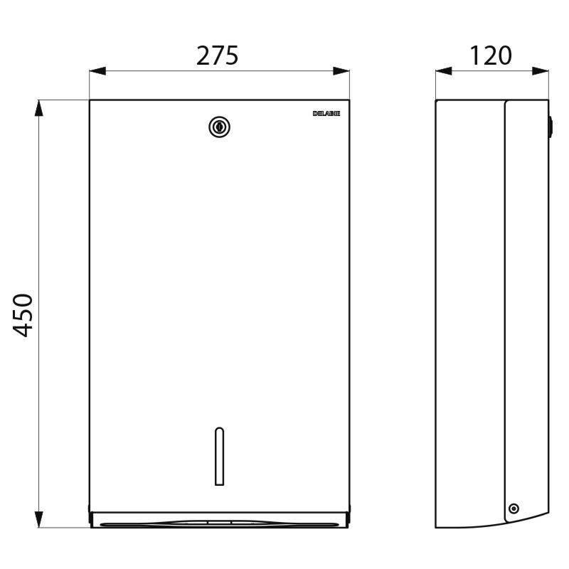 Delabie Papierhandtuchsp. f. Zickzackfaltung Edst. hgl.pol.