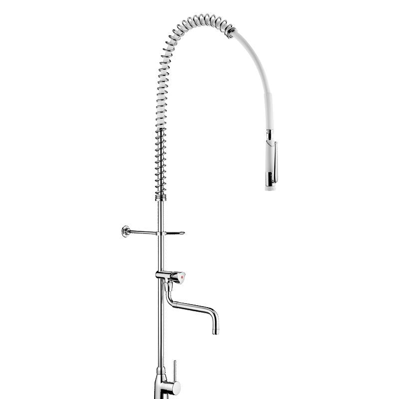 Delabie Geschirrspülbr. we m. Mischer + Handbr. 433000, Auslaufvent.