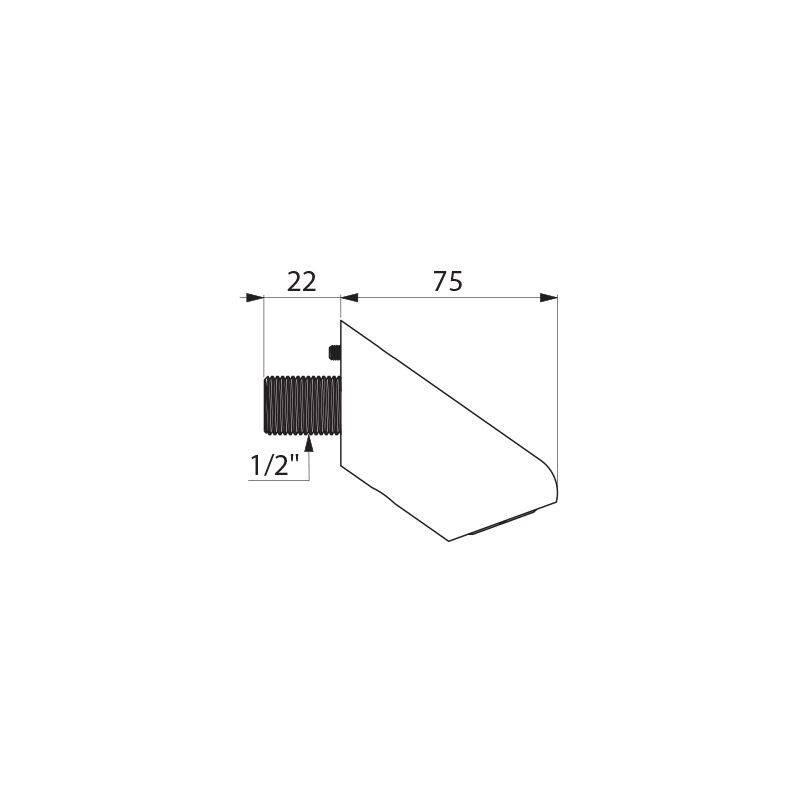 Delabie Brausekopf TONIC JET vandalengeschützt G1/2B UP