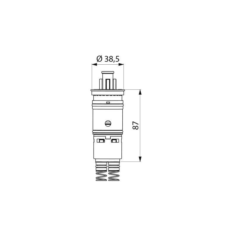 Cartouche Delabie pour TEMPOMIX WT auto‑fermeture 7 s (nouveau design)