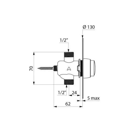 Dealbie DU-Selbstschl.Vent. TEMPOSOFT2 G1/2B UP 30Sek.,m.Ros. D130mm Dealbie DU-Selbstschl.Vent. TEMPOSOFT2 G1/2B UP 30Sek.,m.Ros. D130mm