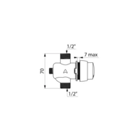 Delabie DU-Selbstschlussventil TEMPOSOFT2 G1/2B f. Paneel 7mm 30Sek. Delabie DU-Selbstschlussventil TEMPOSOFT2 G1/2B f. Paneel 7mm 30Sek.