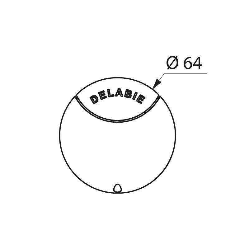 Delabie Bedienelement für TEMPOFLUX 2 Zweimengenspülung 3l/6l