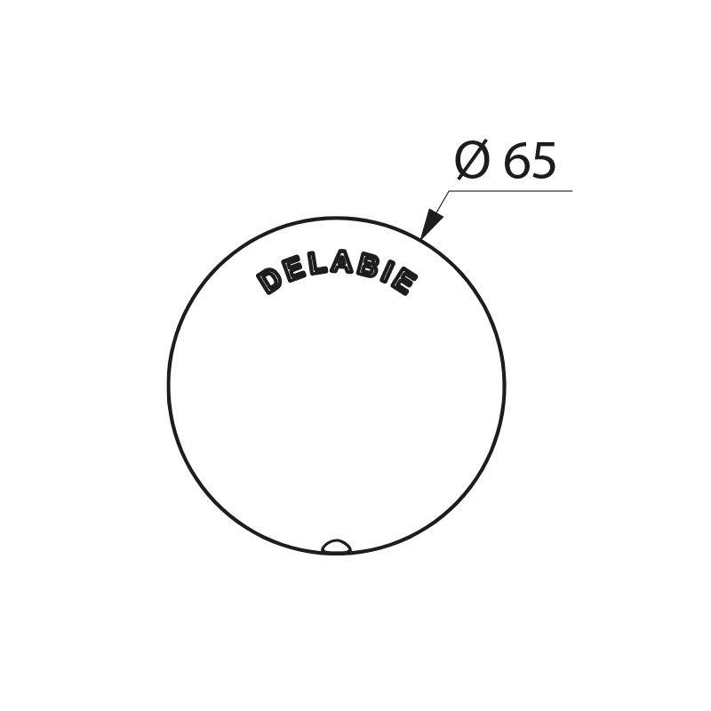 Delabie Bedienelement für TEMPOFLUX 2 Einmengenspülung 6 l