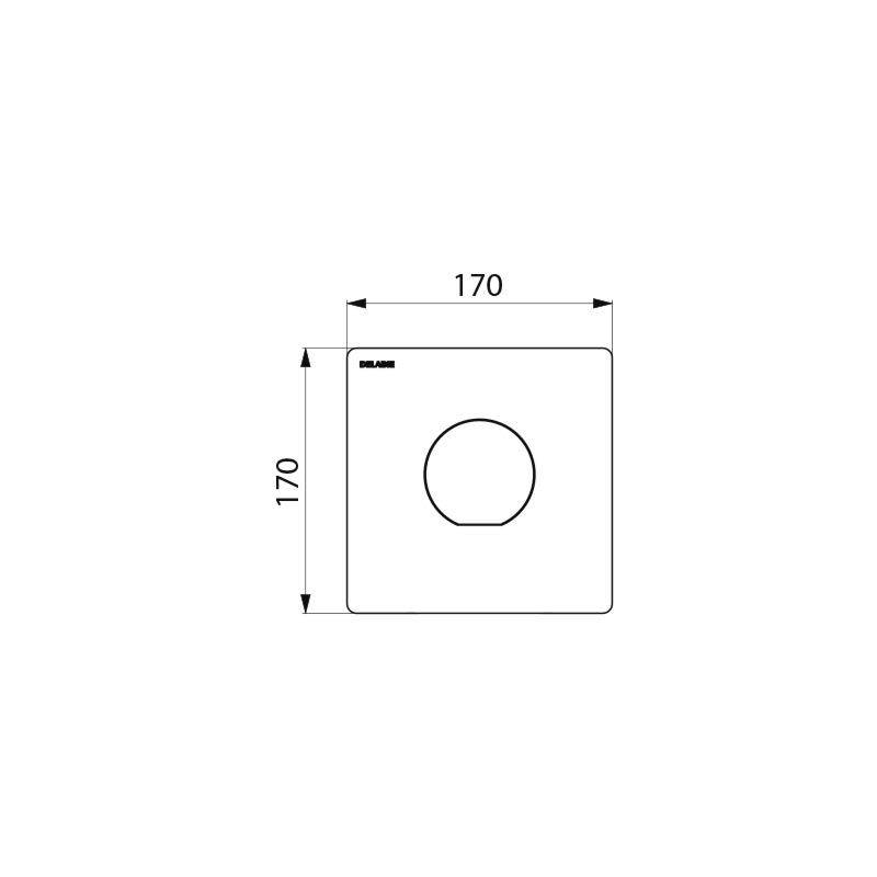 Delabie WC-DrSp. TEMPOFLUX 3, G3/4, UP, AB, Einmengenspülung, Set2/2