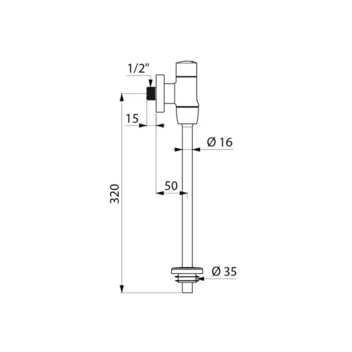 Delabie Urinalspüler-Set TEMPOFLUX G1/2B m. EV ~3 Sek. Delabie Urinalspüler-Set TEMPOFLUX G1/2B m. EV ~3 Sek.