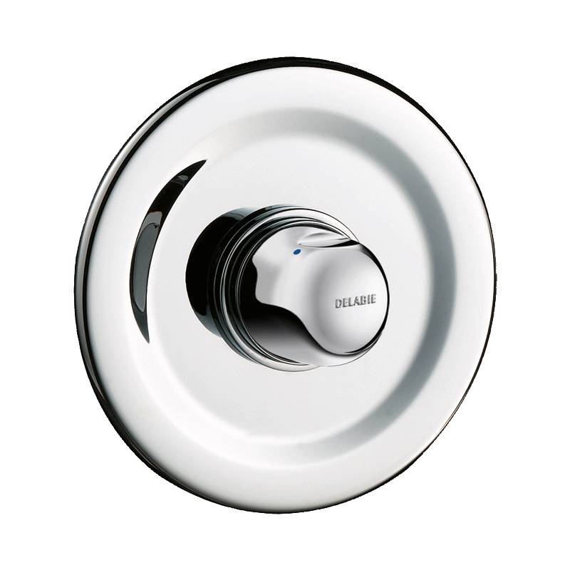 Delabie DU-Selbstschl.MBatt. TEMPOMIX G1/2B D14 UP 30Sek, Ros.D195mm