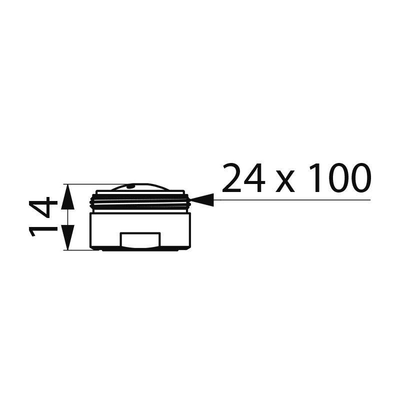 Delabie Luftsprudler verkalkungsarm M24x1 mit Dichtung, 2 Stück