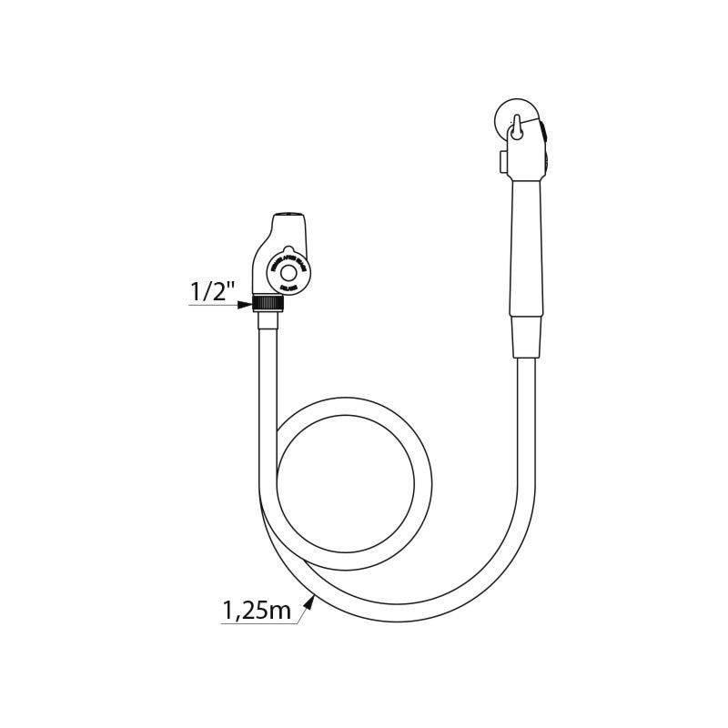 Delabie Ofenreiniger Daumenbet. Schlauch Lebensmittelqualität L125mm
