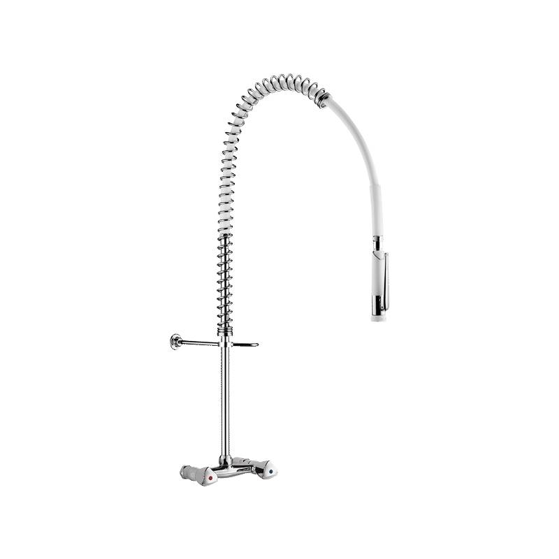 Delabie Geschirrspülbr we m.Wandmischer+ Handbr.433000,o.Auslaufvent.