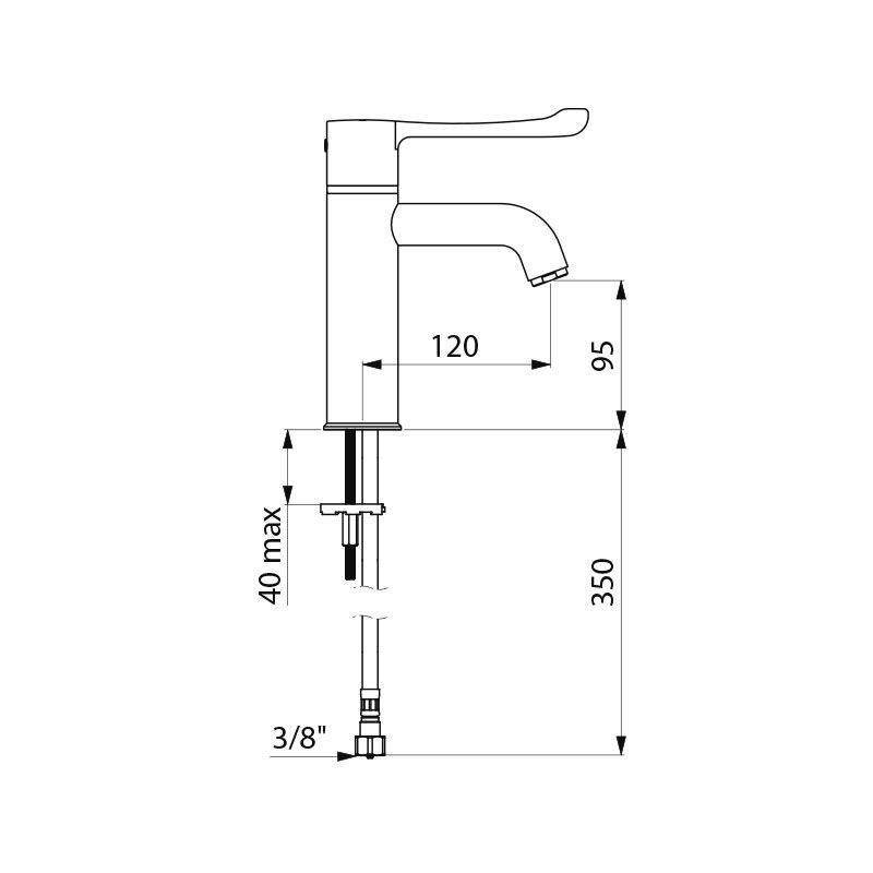 Delabie WT-Therm. sequentiell H.95 L.120, o. Ablgarn., o. Vorabsp.