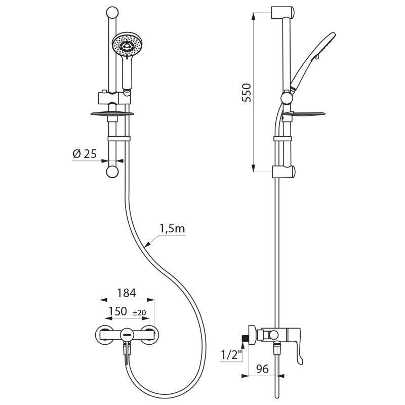 Delabie DU-Sys mit Br.-Therm. sequentiell H9630,STOP/CHECK-Anschl.