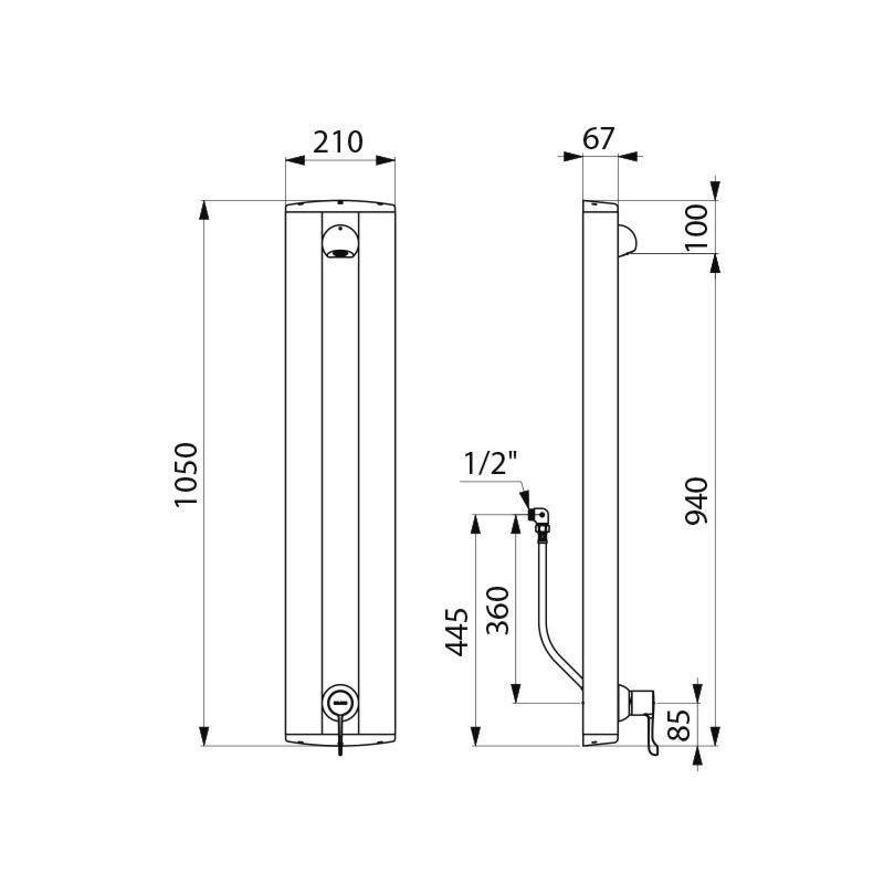 Delabie DU-Elem. SECURITHERM Therm. sequentiell. Anschluss verd.