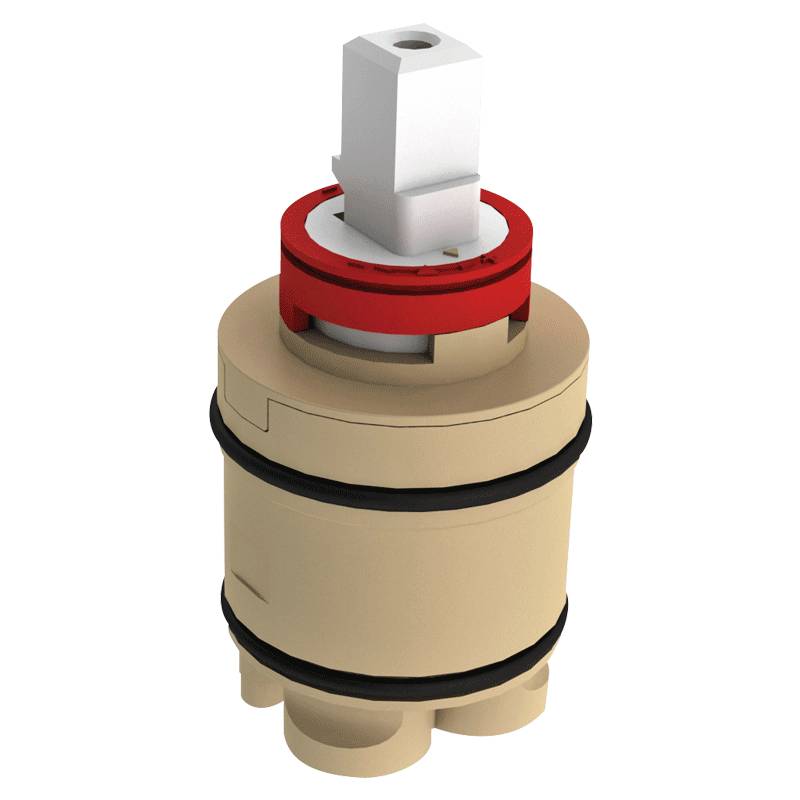 Delabie Keramikkartusche D35 mit Sockel und Durchflussbegrenzer