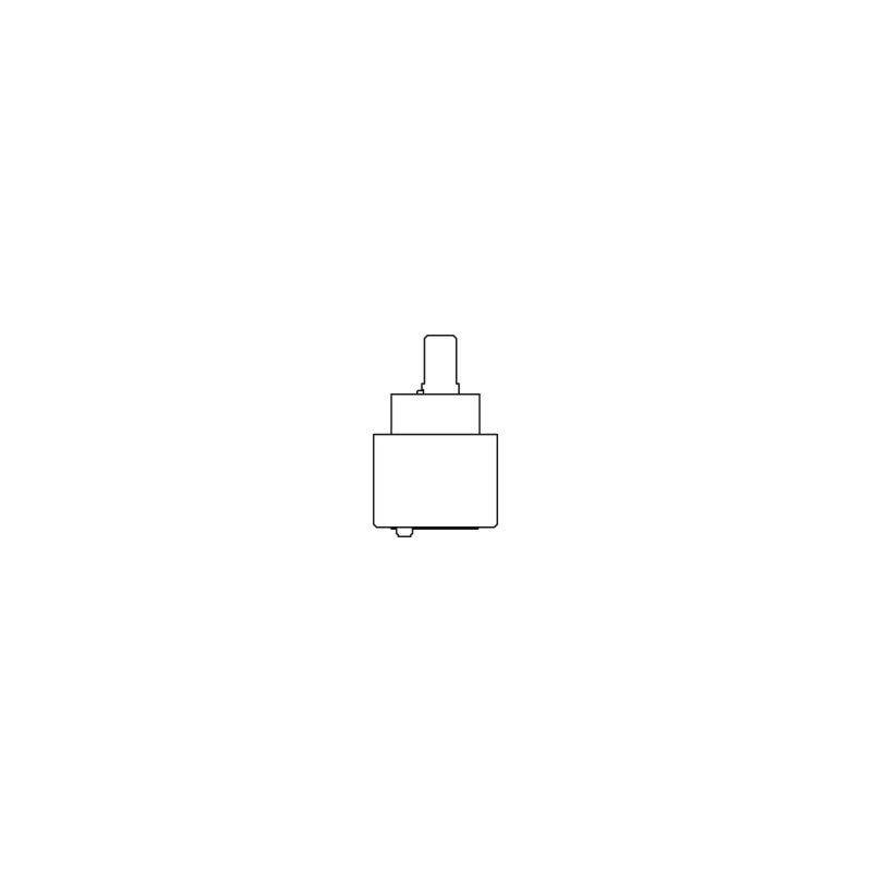 Delabie Keramikkartusche D40 ohne Sockel, mit DFB 9l/min.