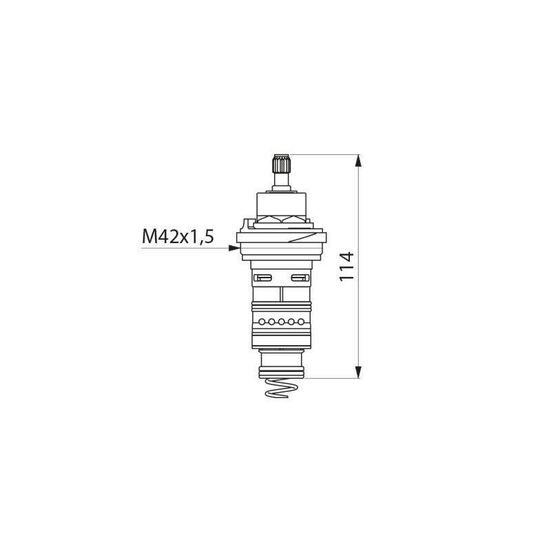Delabie Thermostatkartusche f. WT-SECURITHERM H960x (nach 10/2022)