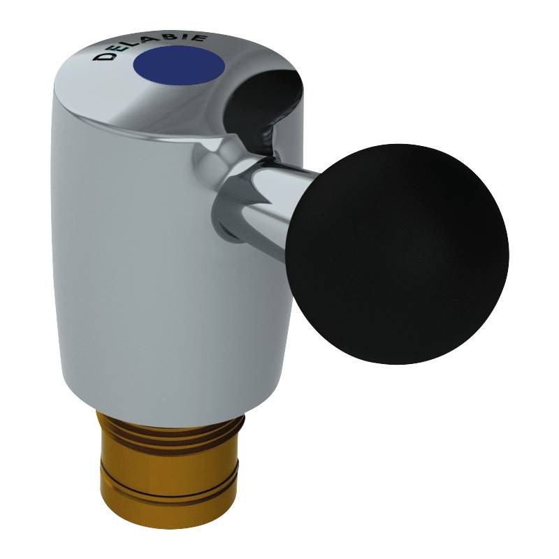 Delabie Oberteil komplett 1/4 Umdrehung TW + Griff, rechts öffnend