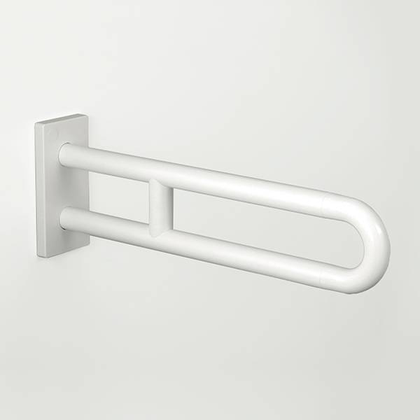 pba 01 Wandstützgriff feststehend 600mm, Wandplatte aus Nylon