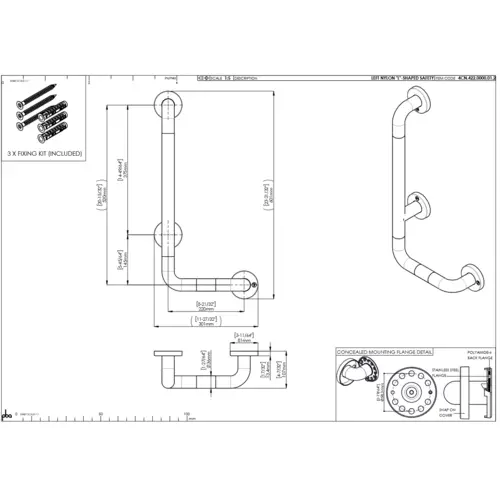 pba 01 Haltegriff L mit BH 480x1160mm, aus Nylon, für Einhängesitz geeignet pba 01 Haltegriff L mit BH 480x1160mm, aus Nylon, für Einhängesitz geeignet
