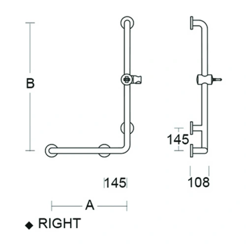pba 01 Haltegriff R mit BH 480x1160mm, aus Nylon, für Einhängesitz geeignet pba 01 Haltegriff R mit BH 480x1160mm, aus Nylon, für Einhängesitz geeignet