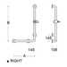 pba 01 Haltegriff R mit BH 480x1160mm, aus Nylon, für Einhängesitz geeignet pba 01 Haltegriff R mit BH 480x1160mm, aus Nylon, für Einhängesitz geeignet