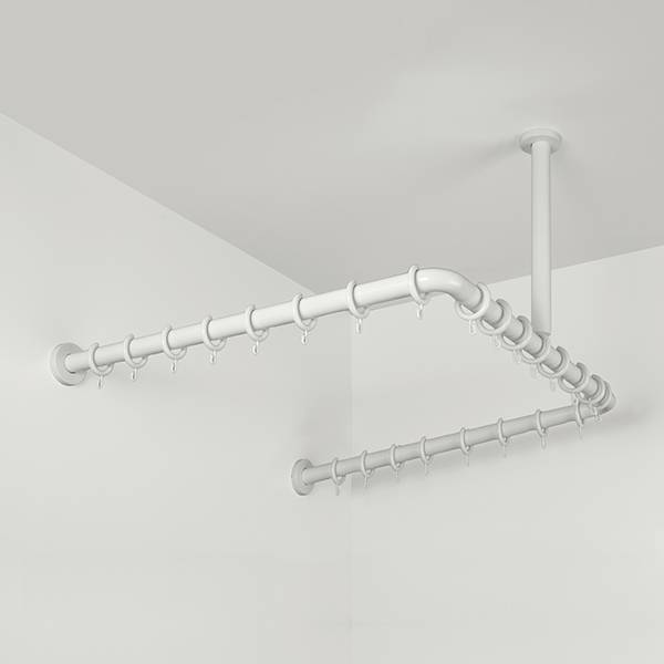 pba 01 Duschstange, 1000x1000x440 U-Form U- Form mit DA aus Nylon