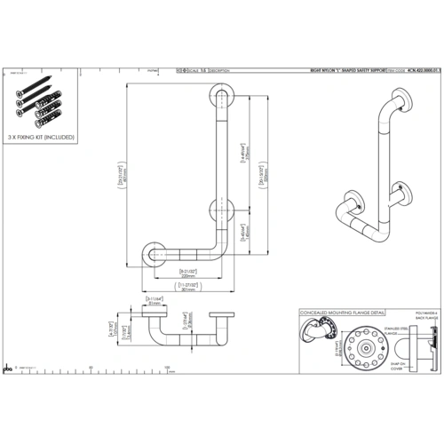 pba 01 Haltegriff mit PRH R 320x720mm, L-Form, aus Nylon pba 01 Haltegriff mit PRH R 320x720mm, L-Form, aus Nylon