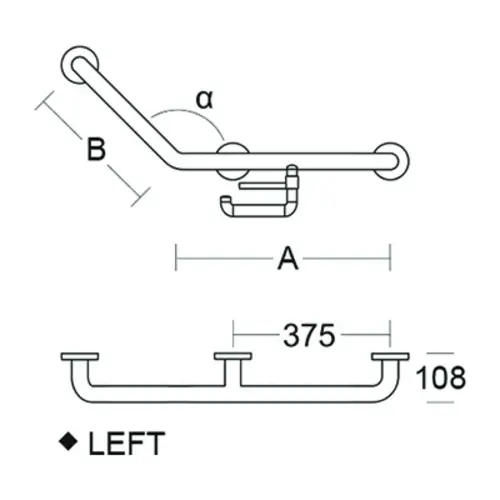 pba 01 Winkelgriff R mit PRH 500x300mm, aus Nylon pba 01 Winkelgriff R mit PRH 500x300mm, aus Nylon