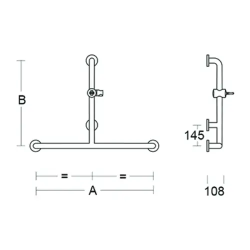 pba 01 Haltegriff T-Form mit BH aus Nylon, 1570x1160mm pba 01 Haltegriff T-Form mit BH aus Nylon, 1570x1160mm