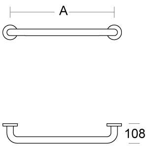 pba 01 Haltegriff 970mm aus Nylon