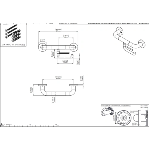 pba 01 Haltegriff mit PRH 300mm aus Nylon pba 01 Haltegriff mit PRH 300mm aus Nylon