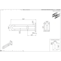 pba 01 Wandstützgriff 700mm aus Nylon, feststehend pba 01 Wandstützgriff 700mm aus Nylon, feststehend