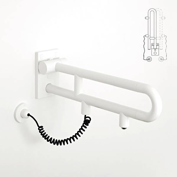 pba 01 Klappgriff drehbar,PRH 850mm mit E- taster aus Nylon