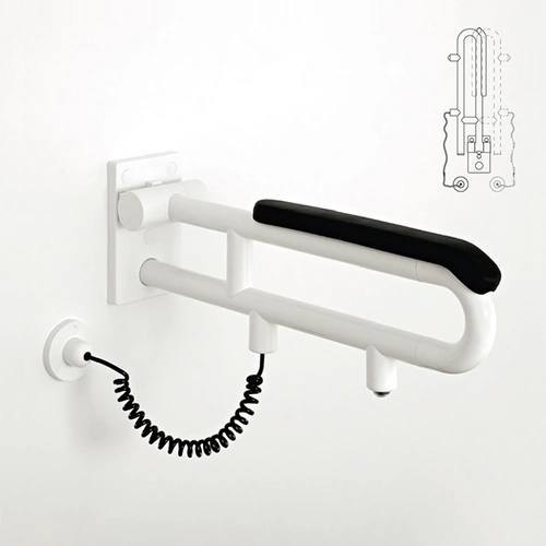 pba 01 Klappgriff drehbar,Polster 850mm mit E- taster aus Nylon pba 01 Klappgriff drehbar,Polster 850mm mit E- taster aus Nylon