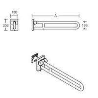 pba 01 Stützklappgriff, abnehmbar 855mm aus Nylon pba 01 Stützklappgriff, abnehmbar 855mm aus Nylon