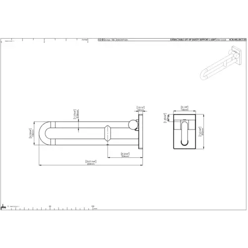 pba 01 Stützklappgriff, abnehmbar 855mm aus Nylon pba 01 Stützklappgriff, abnehmbar 855mm aus Nylon