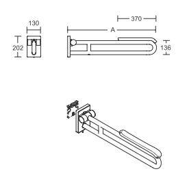 pba 01 Klappgriff abnehmbar,Polster 705 aus Nylon