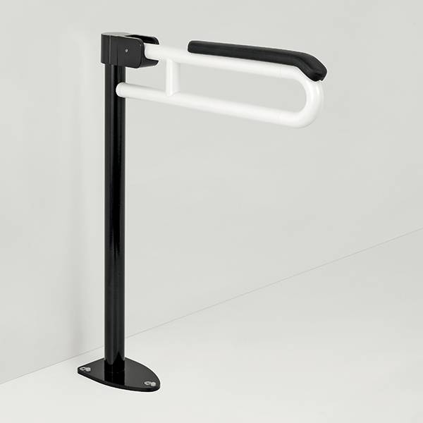 pba 01 poignée de maintien pliante, rembourrage 615 mm en nylon pour montage au sol