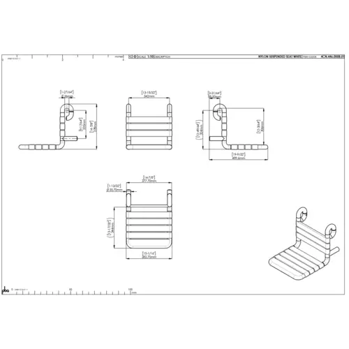 pba 01 Duschsitz, einhäng 380x485x440mm aus Nylon pba 01 Duschsitz, einhäng 380x485x440mm aus Nylon