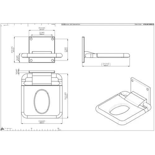 pba 01 Duschsitz mit Hygieneöffnung klappbar, aus Nylon, 380x445mm pba 01 Duschsitz mit Hygieneöffnung klappbar, aus Nylon, 380x445mm