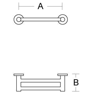 pba 01 Handtuchhalter 564x145mm aus Nylon