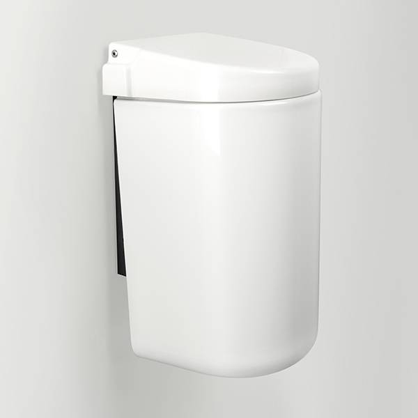 pba Abfallbehälter, Farbe Weiss 340x180x180mm