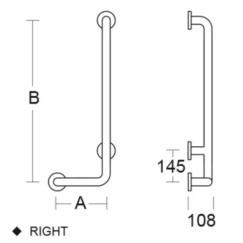 pba 01 Haltegriff AP rechts 220x520mm, Adipose, aus Nylon pba 01 Haltegriff AP rechts 220x520mm, Adipose, aus Nylon