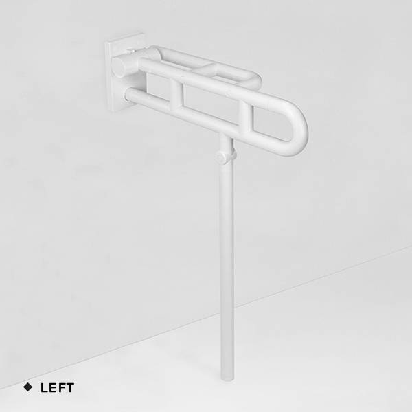 pba 01 Stützklappgriff links AP 705mm, aus Nylon, mit Bodenstütze