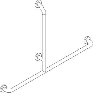 pba 01 Haltegriff T-Form antisuizid, BRH aus Nylon, 820x1570mm