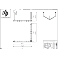 pba 01 Duschvorhangstange AS 900X900X440 aus Nylon pba 01 Duschvorhangstange AS 900X900X440 aus Nylon